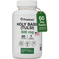 Pristine's Holy Basil 500mg capsules bottle front view