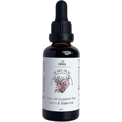 Herbity Heart Heal herbal drops front view for emotional balance