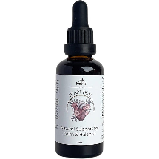 Herbity Heart Heal herbal drops front view for emotional balance