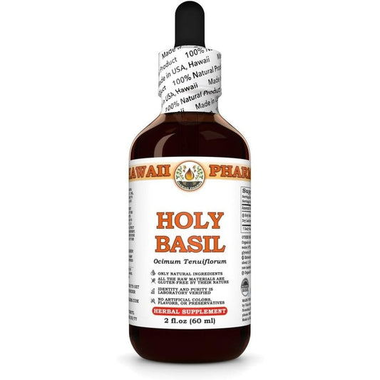 Hawaii Pharm Holy Basil Liquid Extract front view bottle