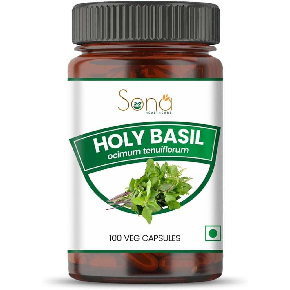 Sona Healthcare Holy Basil 1000mg front view bottle
