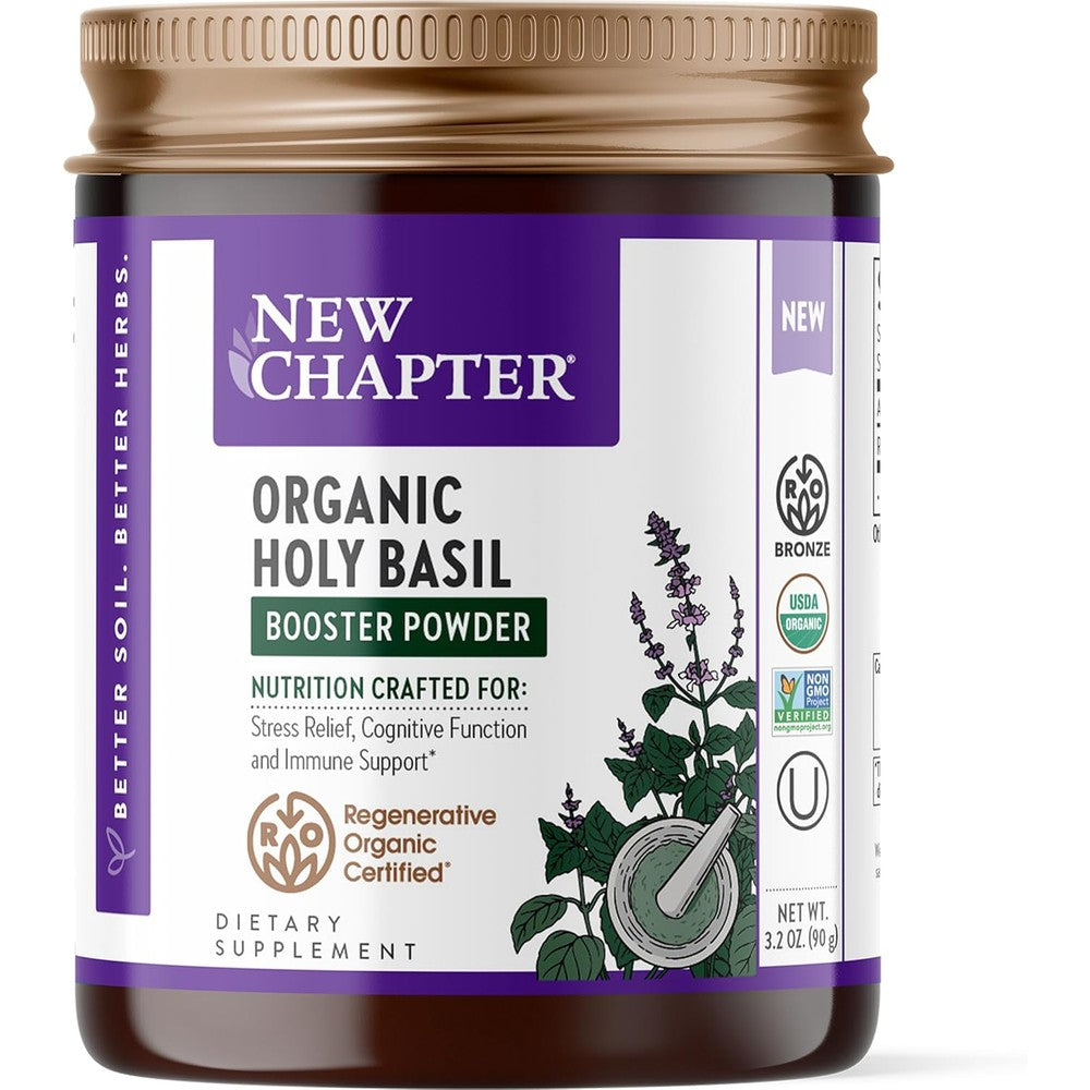 New Chapter Organic Holy Basil Booster Powder front view