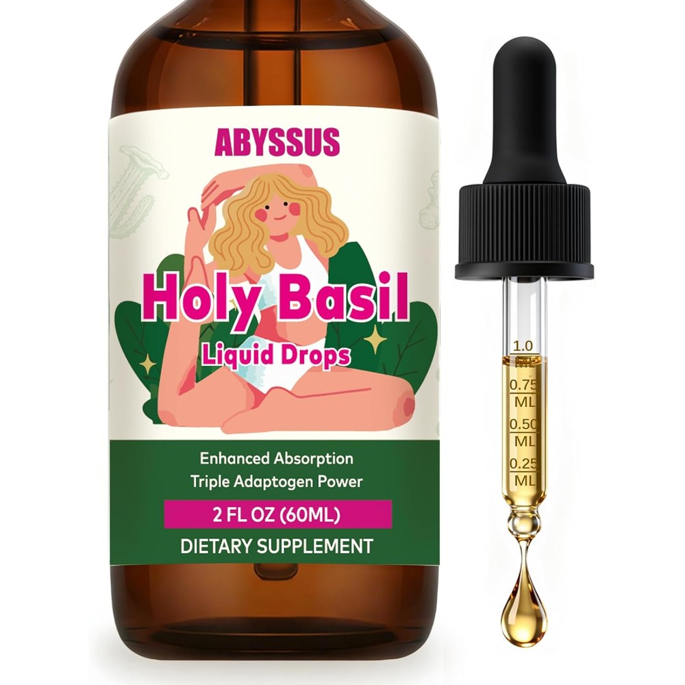 Abyssus Holy Basil Liquid Drops front bottle view