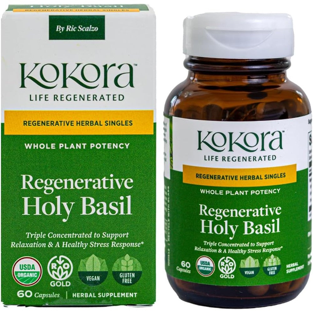 Kokora Regenerative Holy Basil 60 Capsules front view