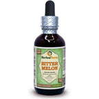 Herbal Terra Bitter Melon Glycerite 2 Fluid Ounce front view bottle for natural blood sugar support