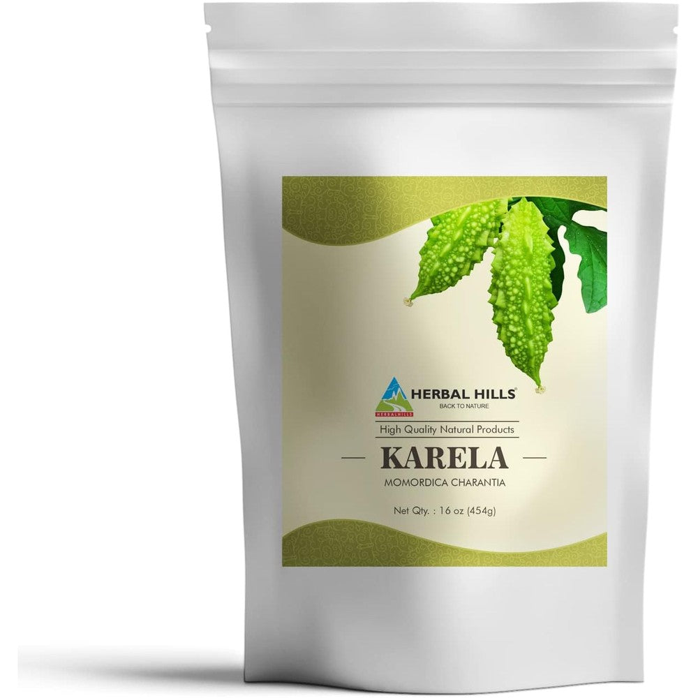 Herbal Hills Bitter Melon Powder front view pouch package for blood sugar support