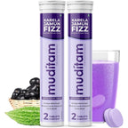Muditam Ayurveda Karela Jamun Fizz effervescent tablets front packaging for blood sugar support