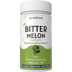 Bloofah Bitter Melon Fruit Capsules front view bottle for blood sugar support