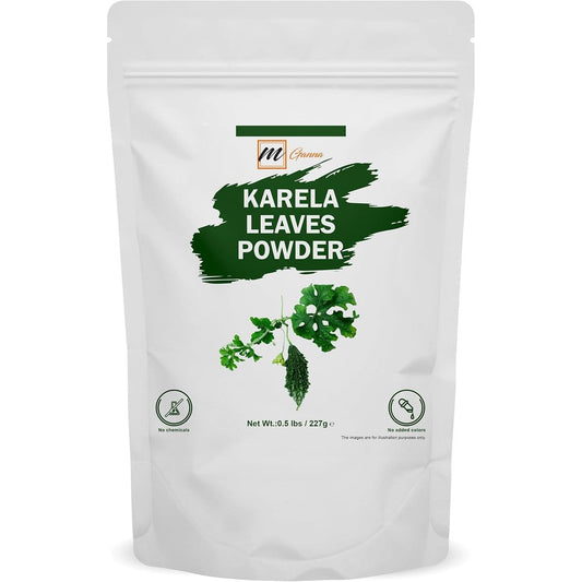 mGanna Karela Leaves Powder 227 grams front view premium herbal supplement pack
