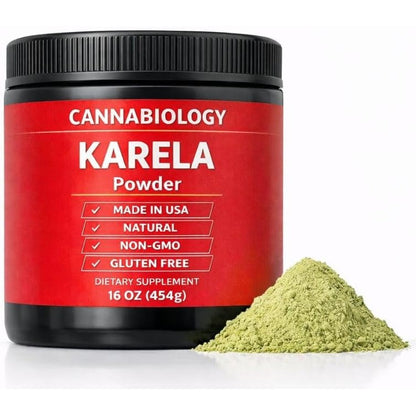 HerbsForever Cannabiology Karela Bitter Melon Powder front view natural dietary supplement