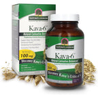 Nature's Answer Kava Root Powder 90 Capsules front view bottle for stress relief