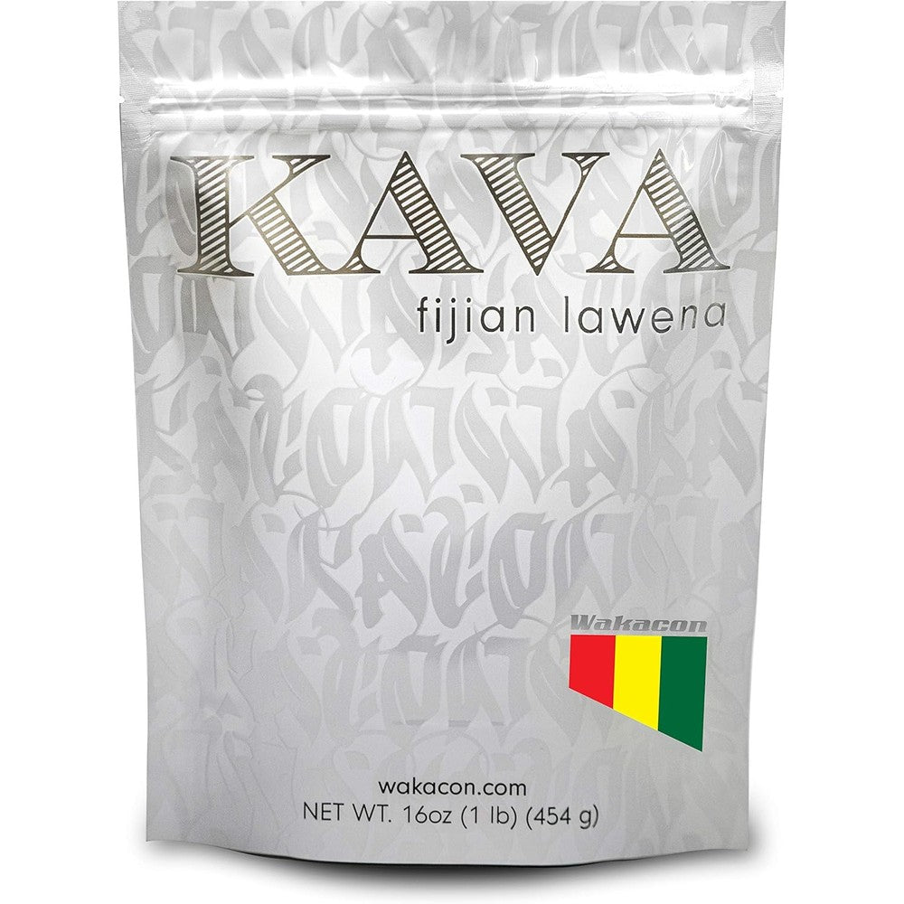 Wakacon Authentic Lawena Kava Powder 16 Ounce front bag view