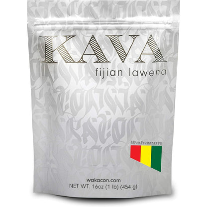 Wakacon Authentic Lawena Kava Powder 16 Ounce front bag view