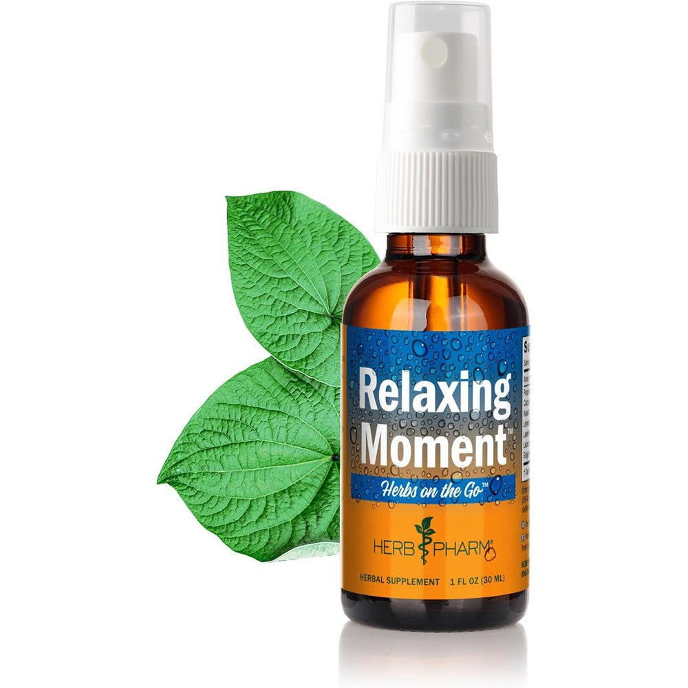 Herb Pharm Anxious Moment Relaxing Spray front view for natural stress relief