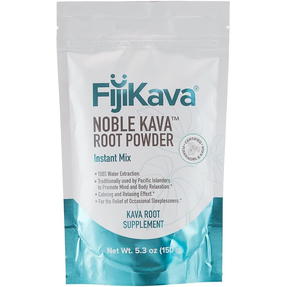 FijiKava Instant Kava Kava Powder 150 grams front view pouch packaging