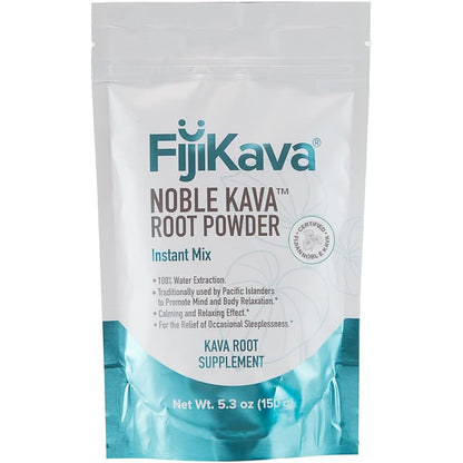 FijiKava Instant Kava Kava Powder 150 grams front view pouch packaging