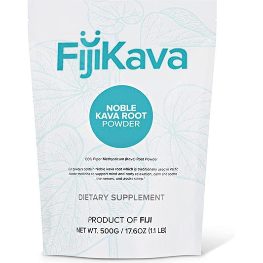 FijiKava Instant Kava Kava Powder 500g front view bag for stress relief