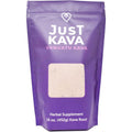 Just Kava Vanuatu Kava Powder sixteen ounce bag front view showcasing authentic packaging.
