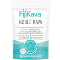 FijiKava Noble Kava Extract 600 Milligrams bottle front view showing capsule details.
