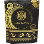 Koa Kava Pouni Ono Tongan 1kg powder bag front view lifestyle relaxation