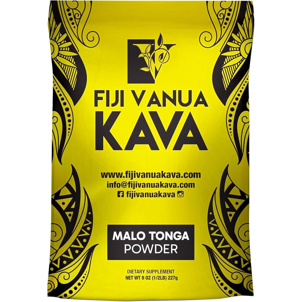 Fiji Vanua Kava Malo Tonga Root Powder front packaging view