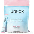 Asropje Urelax Calming Drink Powder pouch front view containing thirty stick packs for natural stress relief.