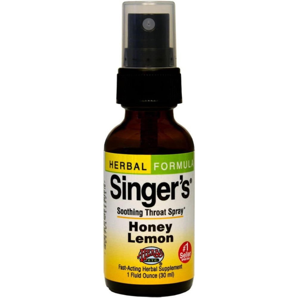 Herbs Etc Singers Saving Grace Honey Lemon throat spray front view