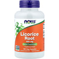 Now Foods Licorice Root 450 Milligrams 100 Capsules front view