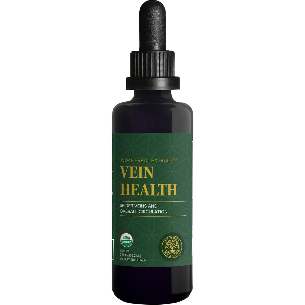 Global Healing Center Vein Health liquid supplement front view