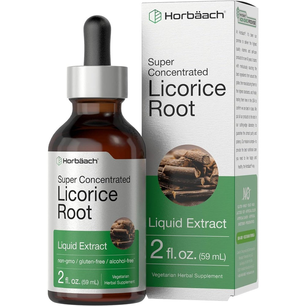 Horbaach Licorice Root Extract liquid bottle front view
