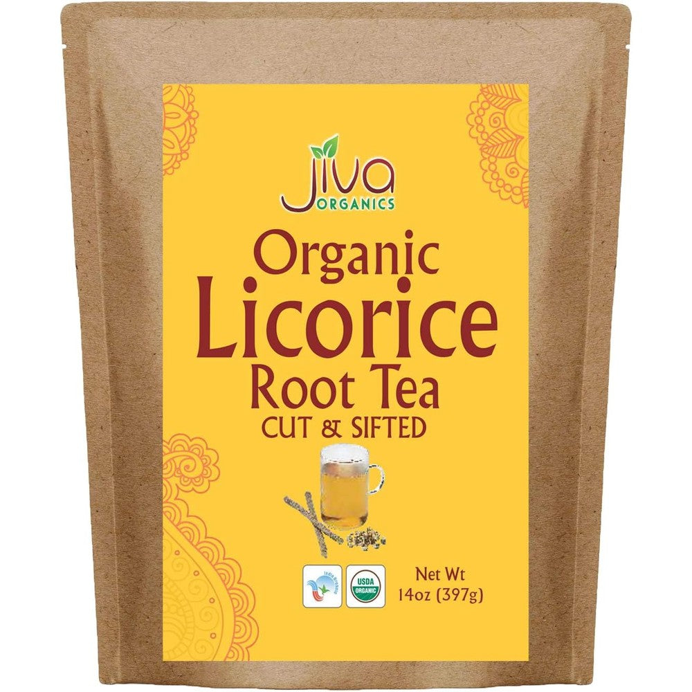 Jiva Organics Organic Licorice Root Tea 14 Ounce front view