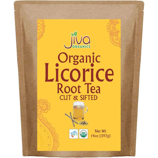 Jiva Organics Organic Licorice Root Tea 14 Ounce front view