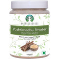 Ayurvedashree Yashtimadhu Licorice Powder front view in 100 gram jar