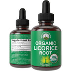 Peak Performance Organic Licorice Root liquid drops bottle front view