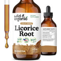 Wild and Organic Licorice Root Tincture front view bottle