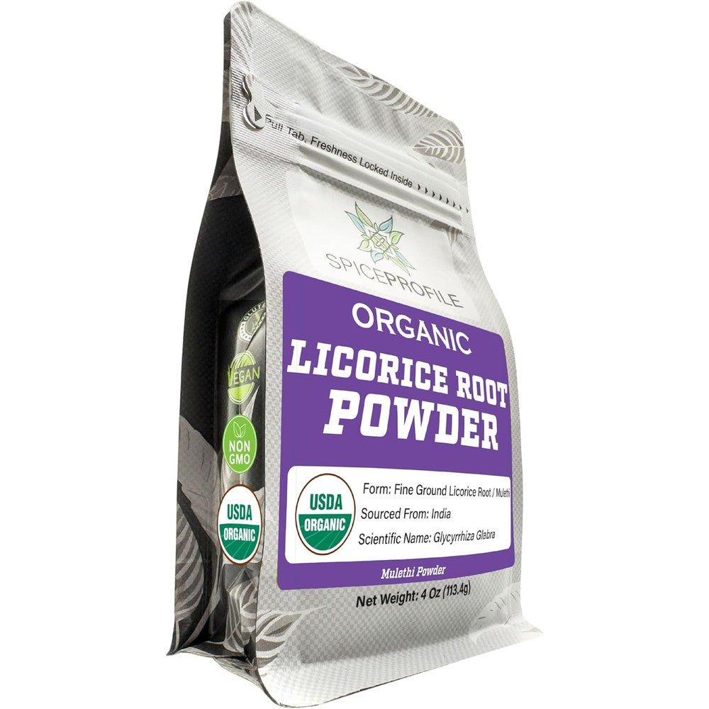 Spice Profile Organic Licorice Root Powder front packaging view