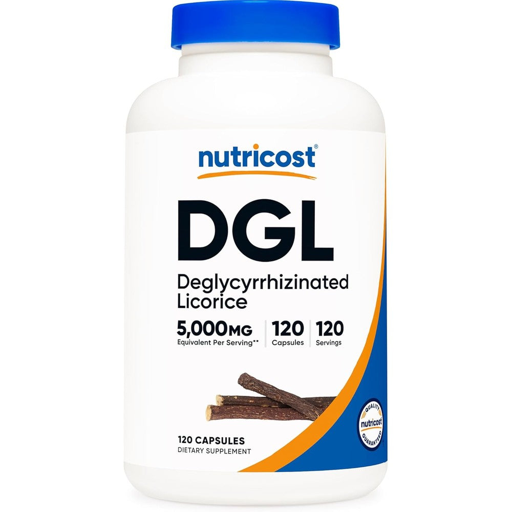 Nutricost DGL Deglycyrrhizinated Licorice Extract front bottle view