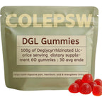 COLEPSW DGL Licorice Root Extract Gummies Front View Digestive Health Support