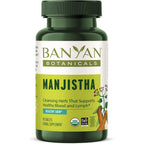 Banyan Botanicals Organic Manjistha tablets front view bottle