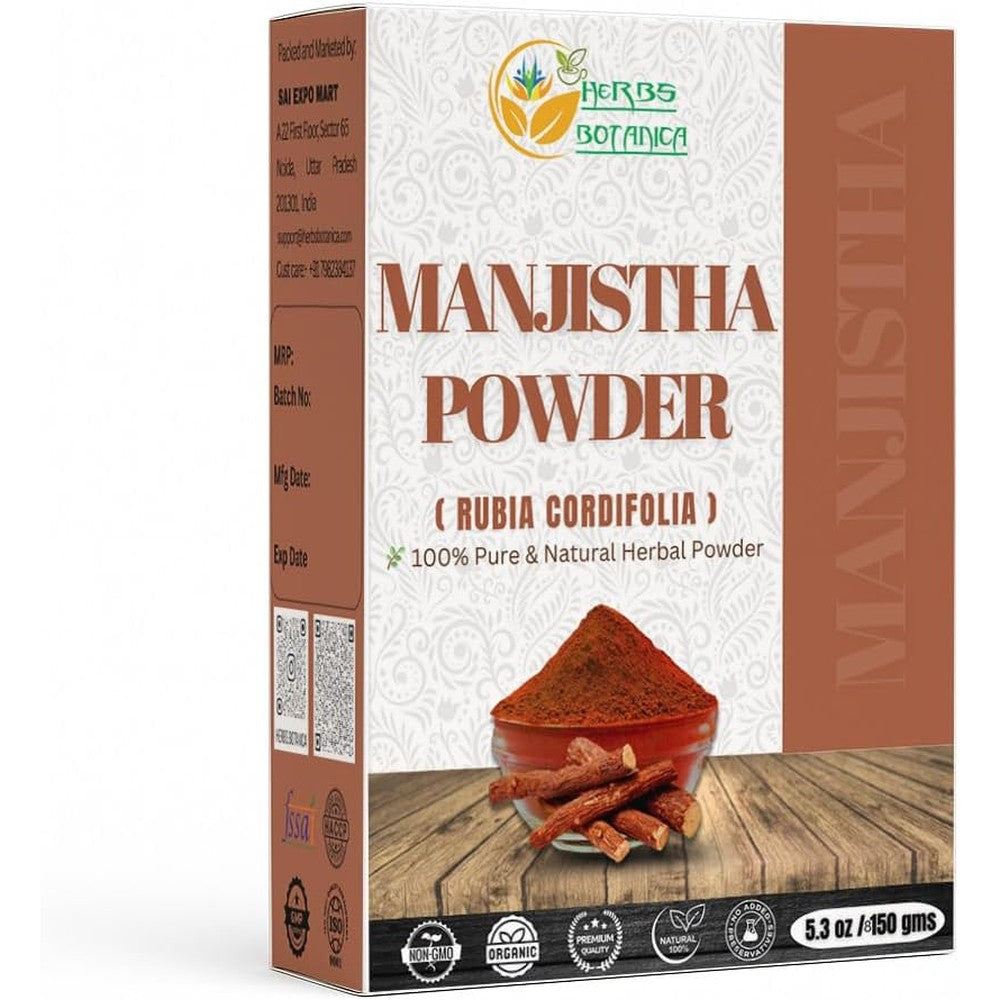 Herbs Botanica Manjistha Root Powder front view