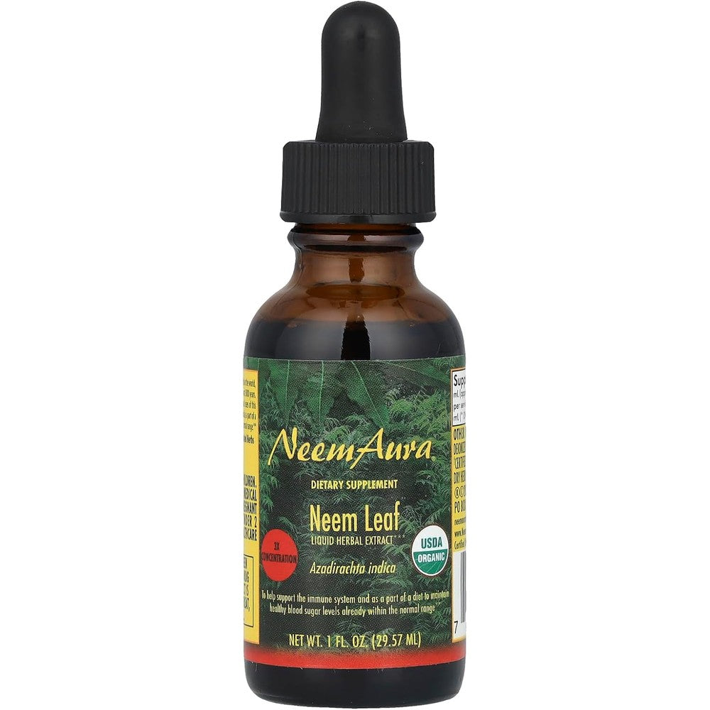 NeemAura Naturals Neem Extract Triple Potency Liquid Front View