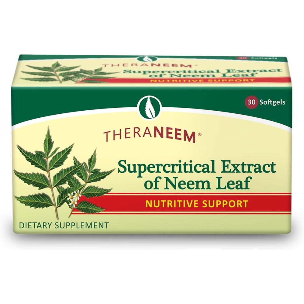 TheraNeem Supercritical Neem Leaf Extract 60 Softgels front view