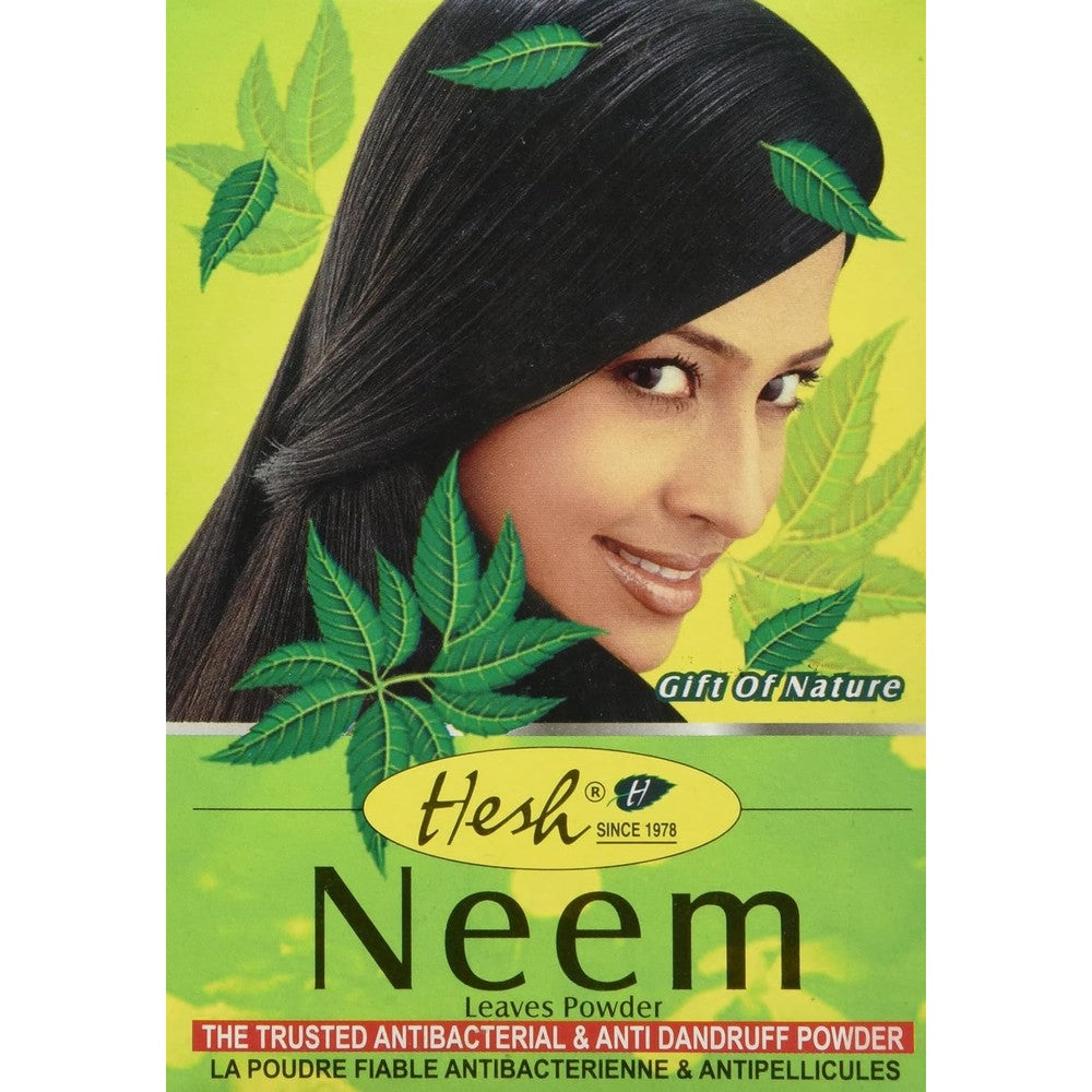 Hesh Neem Powder 100g front view for natural hair and skin