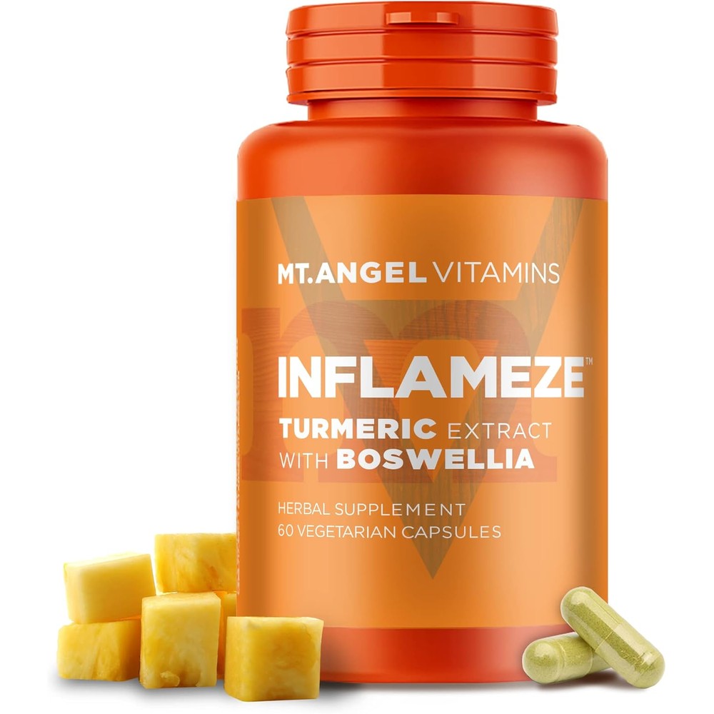 Mt. Angel Vitamins InFlamEze 60 Veggie Caps Front View