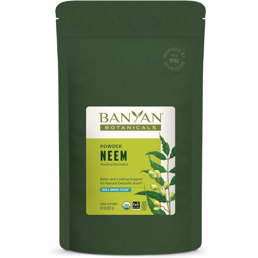 Banyan Botanicals Organic Neem Powder front view package