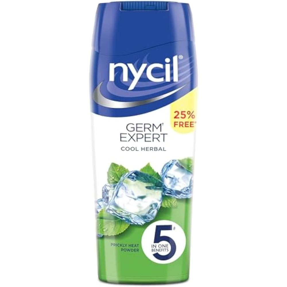 Nycil Cool Herbal Prickly Heat Powder Front View