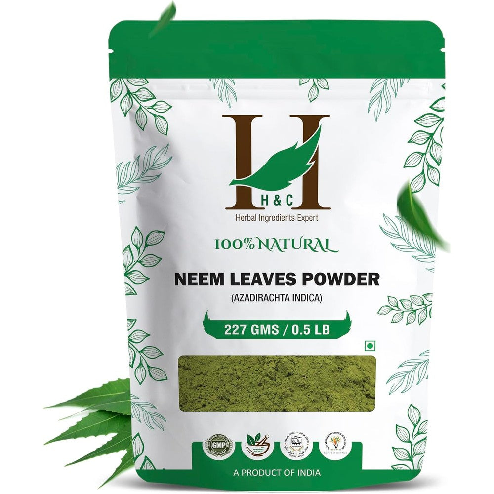 H&C Natural Neem Leaves Powder front view packaging