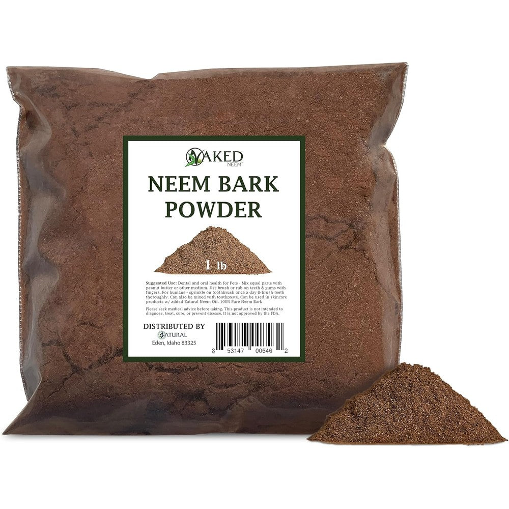Zatural Pure Neem Bark Powder front view package