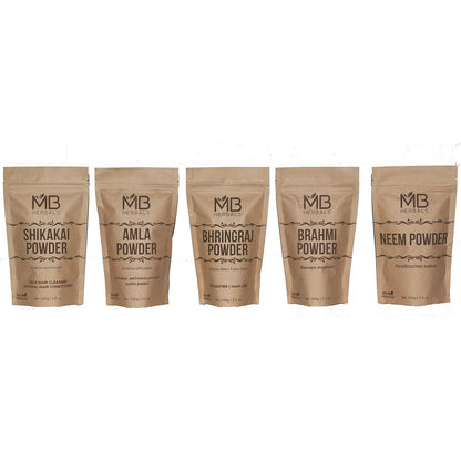 MB Herbals Hair Care Powder Combo Pack front view