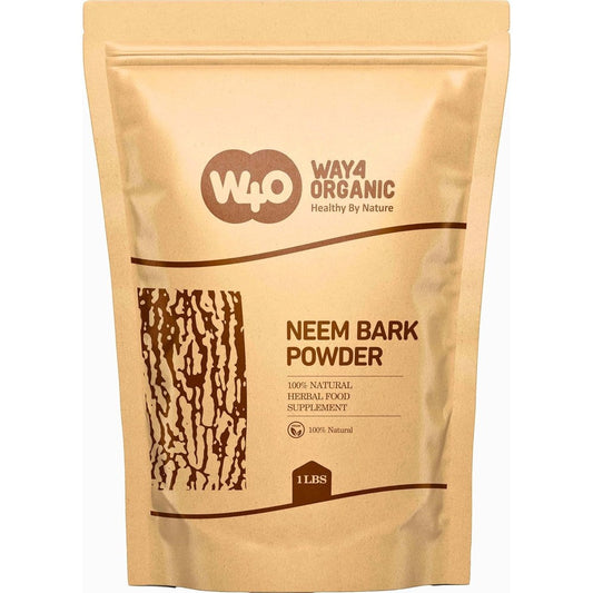 Way4Organic Neem Bark Powder 16 Ounce front package